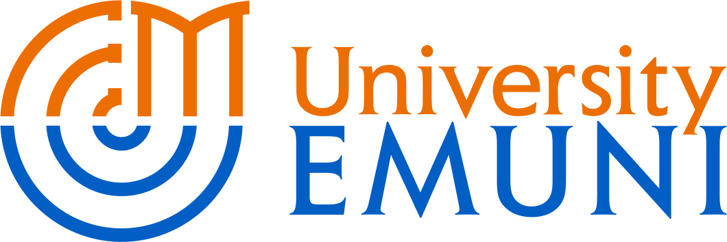 Erasmus EMUNI logo Orange Blue
